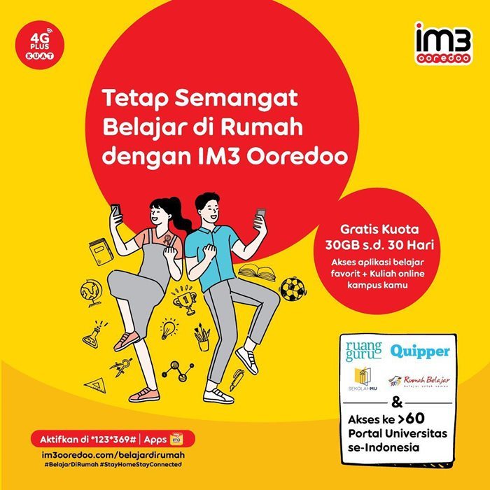 Cara Menggunakan dan Mengaktifkan Paket Edukasi Indosat 30